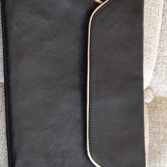 SMCO Vintage Black Envelope Clutch Bag - Picture 2 of 7